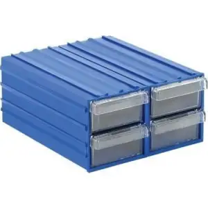 4lü Plastik Çekmeceli Kutu