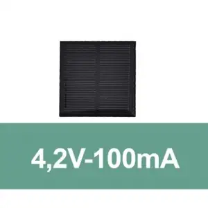 4,2V-100mA Güneş Paneli (Solar Panel) 60x60 mm