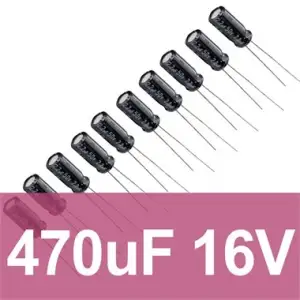 470uF 16V Elektrolitik Kondansatör