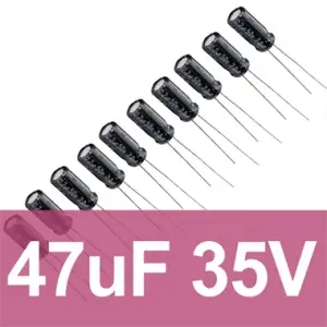 47uF 35V Elektrolitik Kondansatör