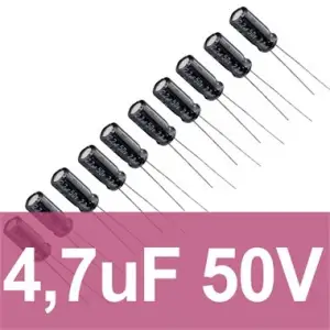 4.7uF 50V Elektrolitik Kondansatör