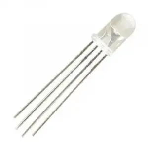 5mm Şeffaf RGB LED Katot 4 Bacaklı