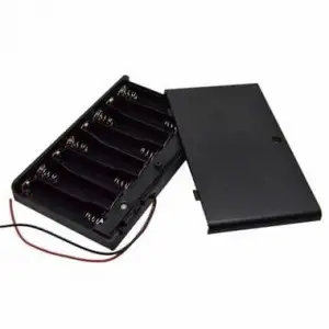 8 li AA Kutulu Switchli Kalem Pil Yuvası 8xAA