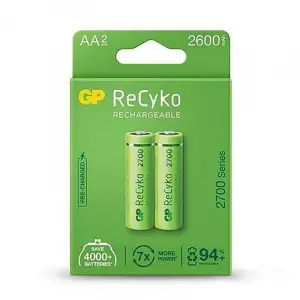 GP ReCyko GP270AAHCE-2EB2 2600 mAh Şarj Edilebilir AA Kalem Pil 2li Paket