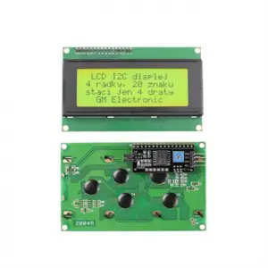 I2C Modüllü 20x4 Karakter LCD Ekran - Yeşil
