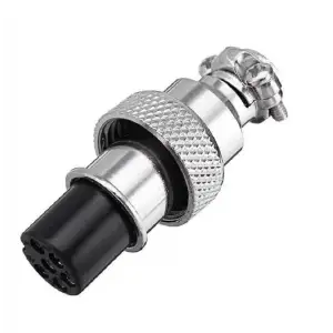 Mike Konnektör 12mm 6 Pin - Dişi