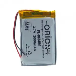 Orion PL-103450 3.7v Lipo Batarya 2000mAh 25C- 1s Şarj Edilebilir Lipo Pil