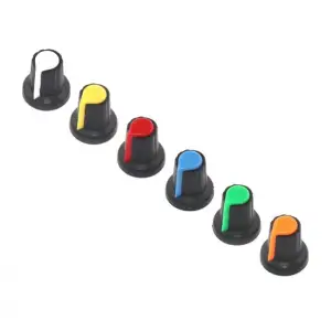 Potansiyometre Başlığı Düğmesi Turuncu/Siyah