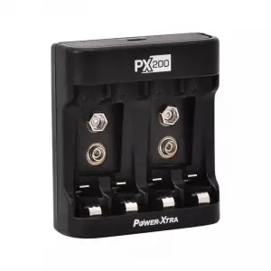 Power-Xtra PX200 Ni-Mh-Ni-Cd AA-AAA-9V Şarj Cihazı