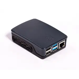 Raspberry Pi 4 Lisanslı Muhafaza Kutusu - Siyah