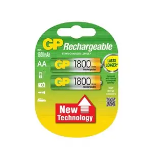 Şarj Edilebilir 1800mAh AA Kalem Pil (2 Adet)