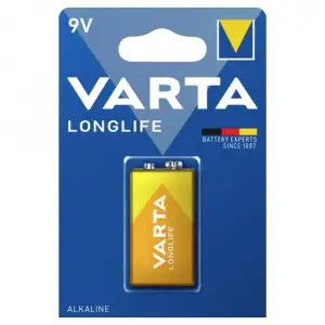 Varta Longlife Power Alkalin 9 Volt Pil Tekli