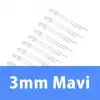 3mm Şeffaf Mavi Diyot LED