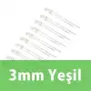 3mm Şeffaf Yeşil Diyot LED