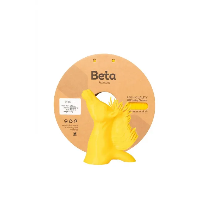 Beta PETG+ Filament Yellow