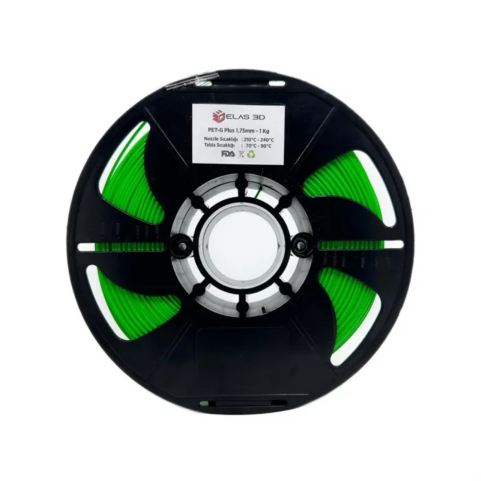 Elas Fıstık Yeşili PET-G PLUS Filament 1.75mm 1Kg