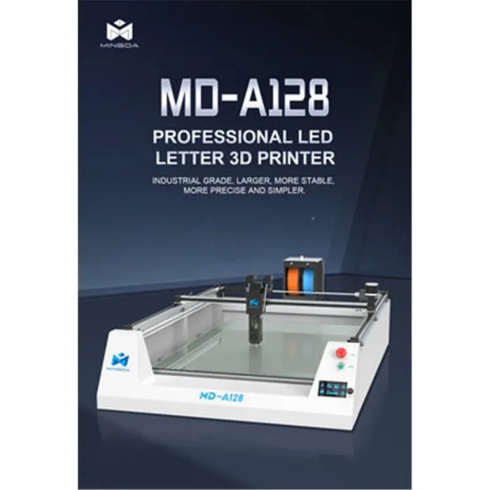 Mingda Md-A128 Işıklı Tabela - Logo Üretimi İçin 3D Printer