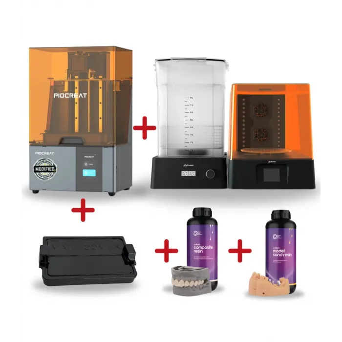 Piocreat C01 14K MSLA 3D Yazıcı - Modified by 3Mash - Dental Başlangıç Paketi