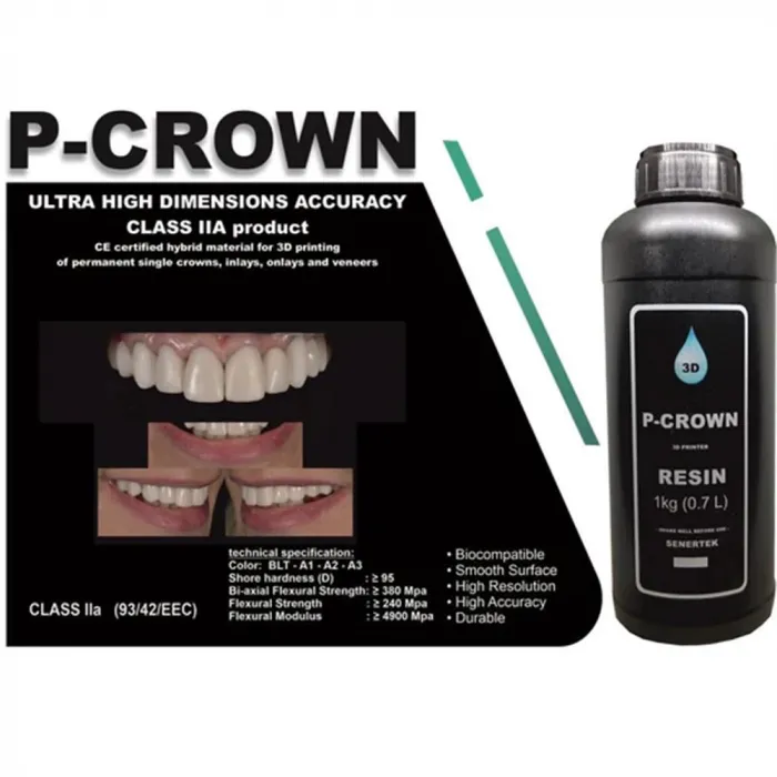 Senertek P-Crown V2 Dental Kalıcı Kron Reçinesi 1 Kg