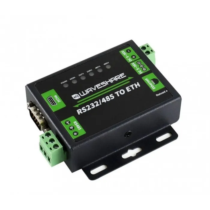 Waveshare  Endüstriyel RS232/RS485 - Ethernet Dönüştürücü