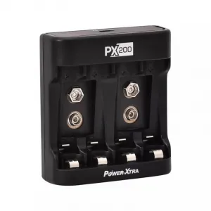 Power-Xtra PX200 Ni-Mh-Ni-Cd AA-AAA-9V Şarj Cihazı