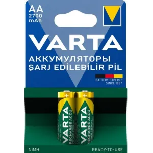 Varta 1.2V 2700mah AA ŞARJLI 2Lİ KALEM PİL