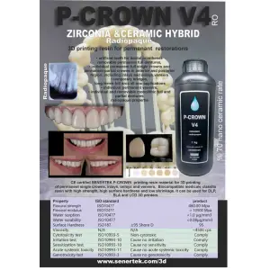 Senertek P-Crown V4 Dental Kalıcı Kron Reçinesi