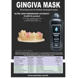 Senertek Gingiva Mask - Elastik Diş Eti Simülasyon Reçinesi