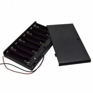 8 li AA Kutulu Switchli Kalem Pil Yuvası 8xAA
