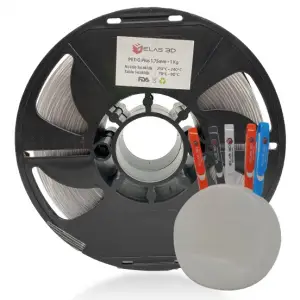 Elas 1.75mm Şeffaf PET-G PLUS Filament 1Kg