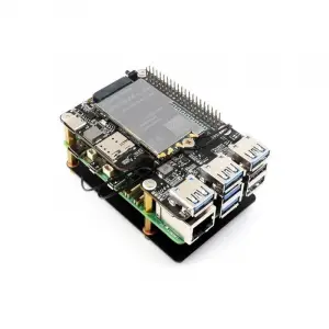 Raspberry Pi 5 için PCIe - M.2 4G/5G ve USB 3.2 HAT - Raspberry Pi 5 Uyumlu
