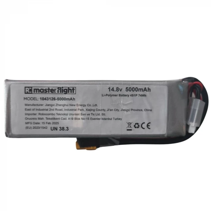 14.4V Li-po Pil - 5000mah 40C 4s Lityum Polymer Batarya