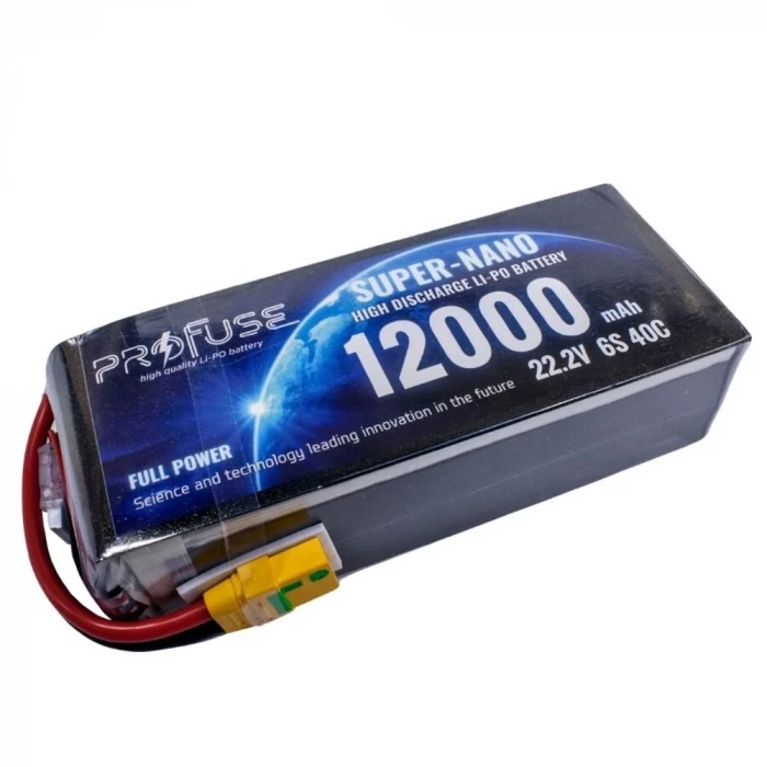 22,2V 6S 12000Mah 40C Lipo Batarya