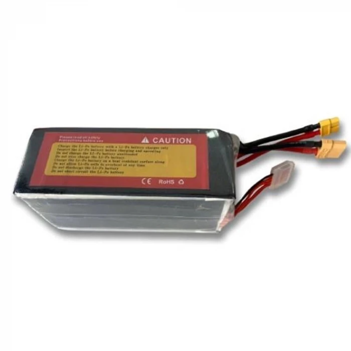 22,2V Li-Po Pil 10000Mah 65C 6S Lityum Polymer Batarya