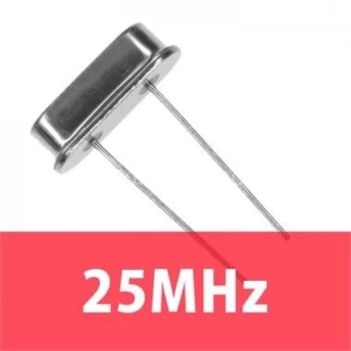 25MHz Kristal Osilatör (HC-49S)