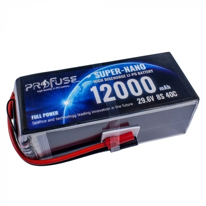29,6V 8S 12000Mah 40C Lipo Batarya