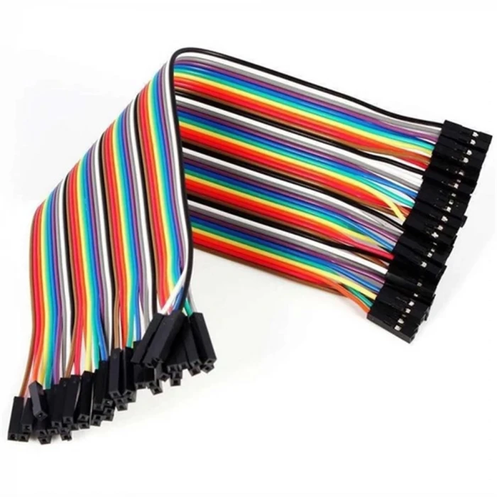 40 Pin Ayrılabilen Dişi-Dişi F-F Jumper Kablo-200 mm