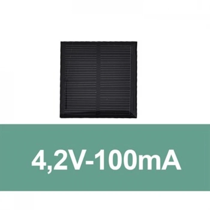 4,2V-100mA Güneş Paneli (Solar Panel) 60x60 mm
