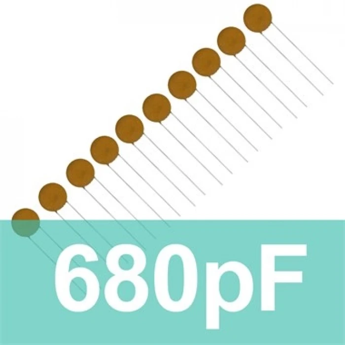 680pF Seramik Kondansatör - Mercimek Kapasitör