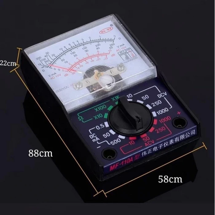 Analog Çok Amaçlı Taşınabilir El Tipi Multimetre MF-110A