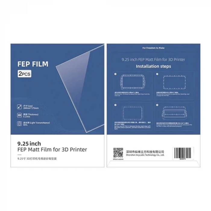 Anycubic Fep Matt Film (2Li Paket) - Photon M3 Plus