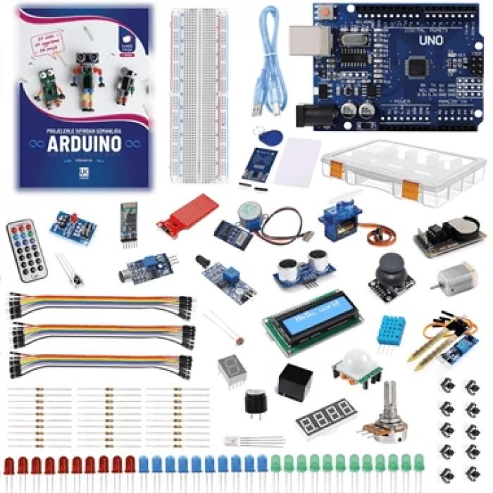 Arduino Profesyonel Set - Projelerle Sıfırdan Uzmanlığa (Kitaplı)