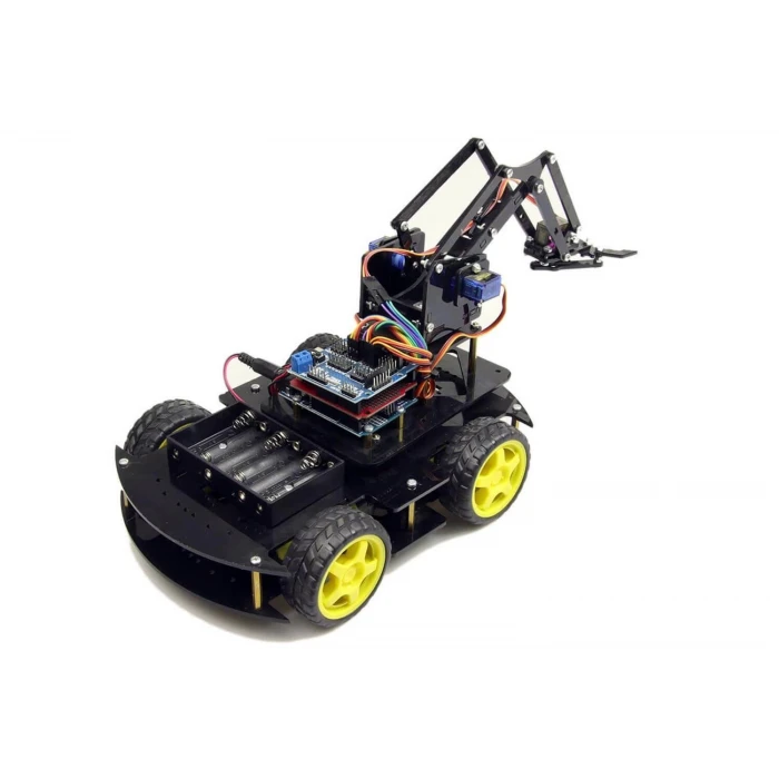 Arduino Robot Kollu 4WD Mobil Araba Kiti (demonte)