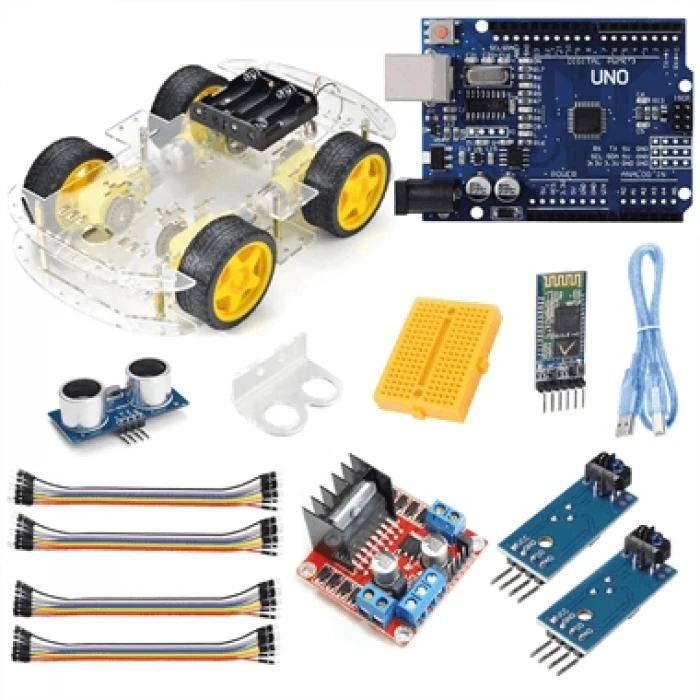 Arduino Süper Combo 4Wd Araç Seti Bluetooth