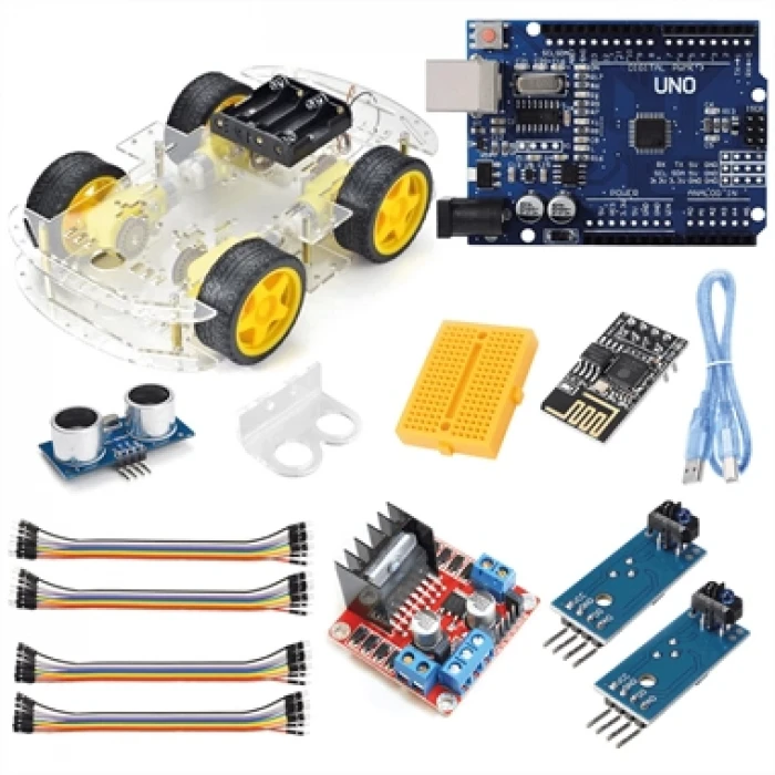Arduino Süper Combo 4WD Araç Seti Wifi