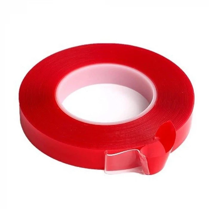 Çift Taraflı Şeffaf Silikon Bant 18mm 1.4mt