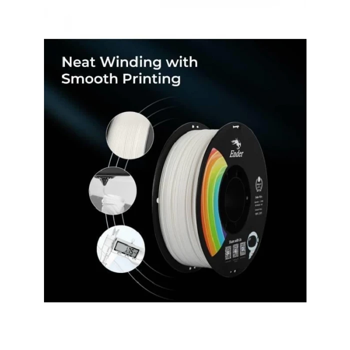 Creality Ender PLA+ Filament Beyaz 1.75mm 1kg