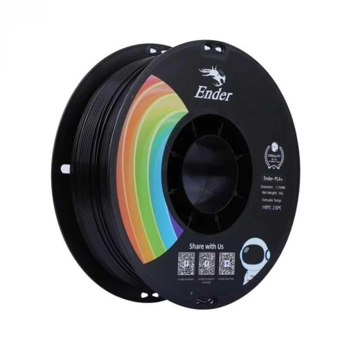 Creality Ender PLA+ Siyah Filament 1.75mm 1kg