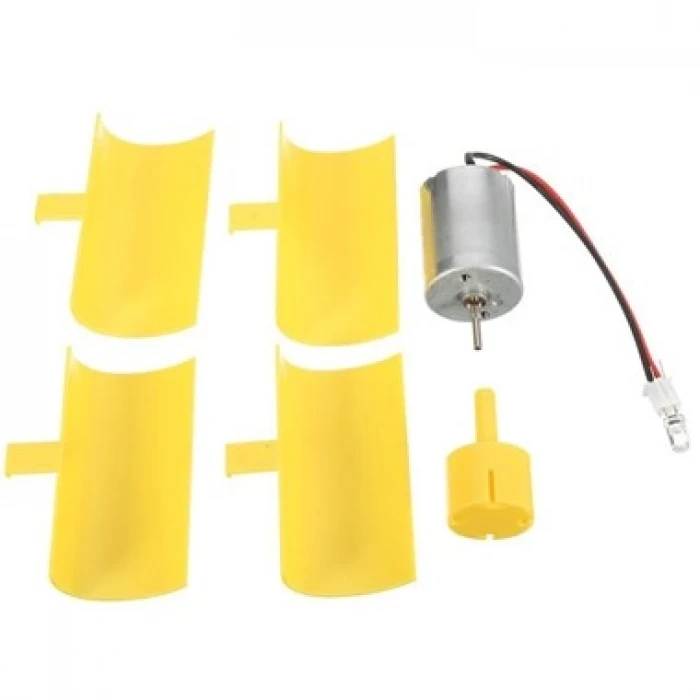 Dikey Eksenli Rüzgar Türbini - DIY DC Motor Türbin