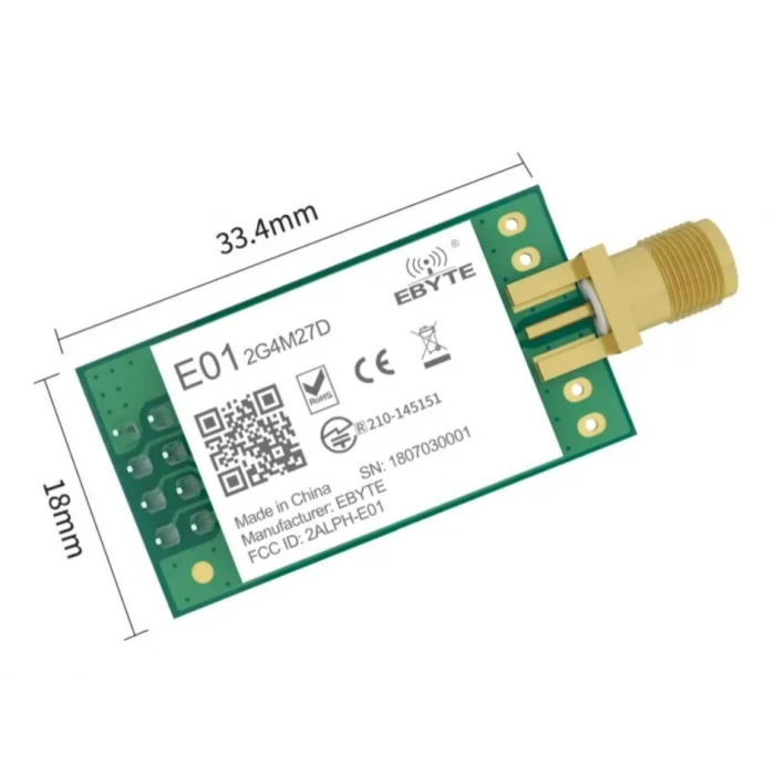 EBYTE E01-2G4M27D 5km 27dBm LoRa Kablosuz Haberleş